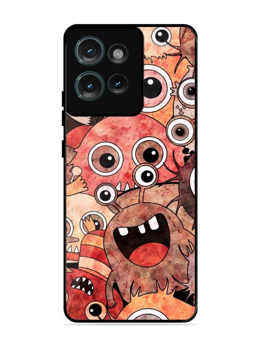 Monster Mash Glossy Soft Edge Case for Motorola Moto Edge 50 (5G) Chachhi