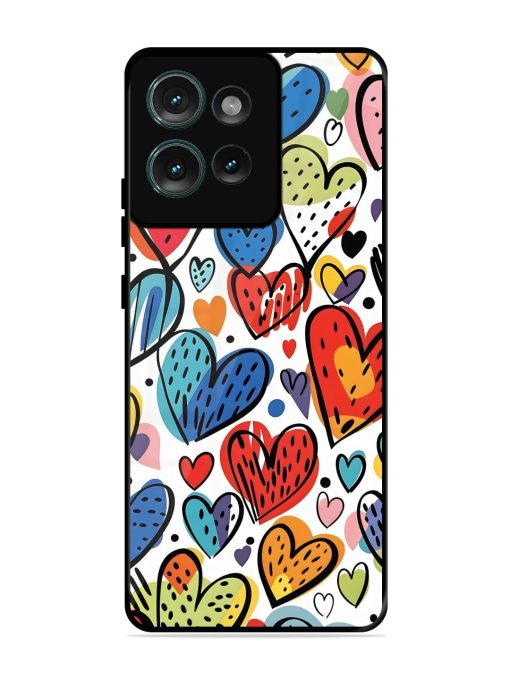 Heartfelt Harmony Glossy Soft Edge Case for Motorola Moto Edge 50 (5G) Chachhi