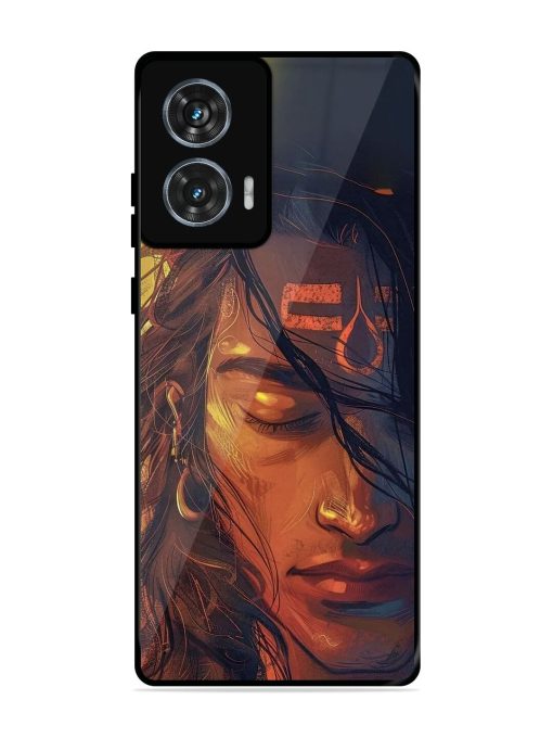 Tranquil Shiva Glossy Soft Edge Case for Motorola Moto Edge 50 Fusion (5G) Chachhi