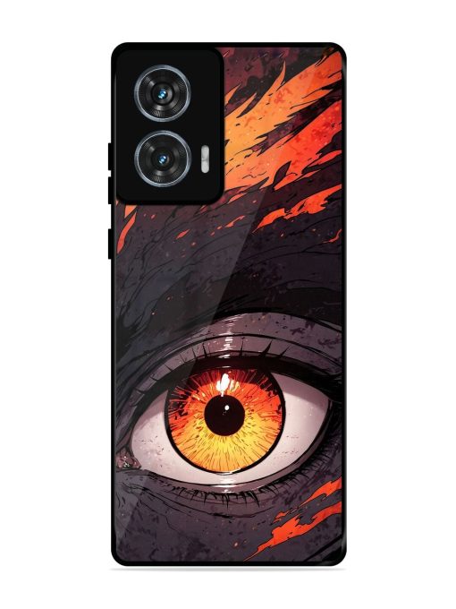 Inferno Gaze Glossy Soft Edge Case for Motorola Moto Edge 50 Fusion (5G) Chachhi