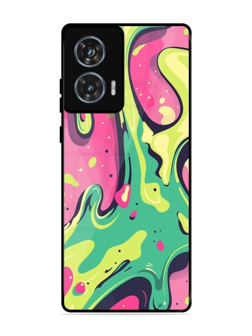 Gooey Grooves Glossy Soft Edge Case for Motorola Moto Edge 50 Fusion (5G) Chachhi