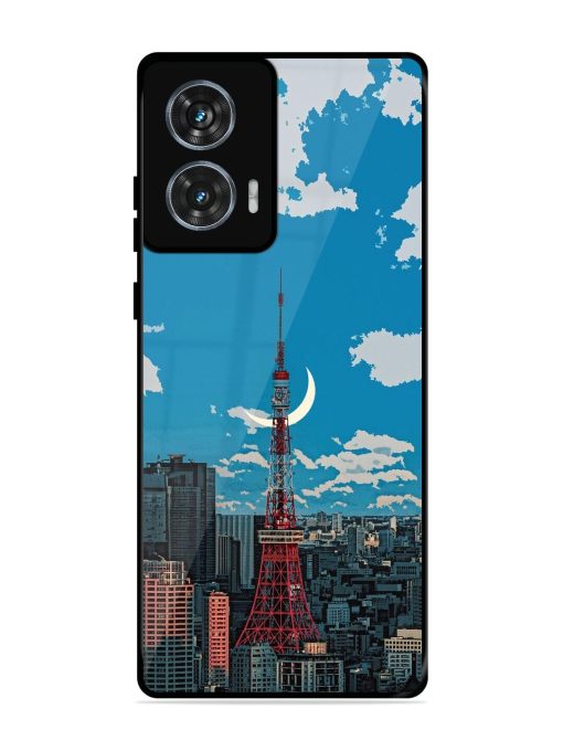 Tokyo Twilight Glossy Soft Edge Case for Motorola Moto Edge 50 Fusion (5G) Chachhi