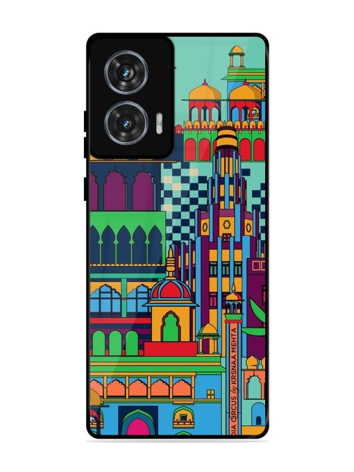 Indian Tapestry Glossy Soft Edge Case for Motorola Moto Edge 50 Fusion (5G) Chachhi