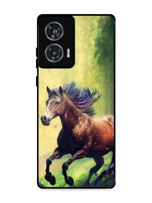 Enchanted Gallop Glossy Soft Edge Case for Motorola Moto Edge 50 Fusion (5G) Chachhi