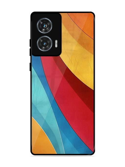 Curving Canvas Glossy Soft Edge Case for Motorola Moto Edge 50 Fusion (5G) Chachhi