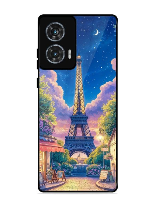 Twilight In Paris Glossy Soft Edge Case for Motorola Moto Edge 50 Fusion (5G) Chachhi