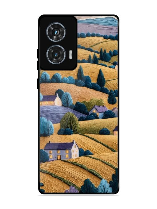 Rolling Hilltop Haven Glossy Soft Edge Case for Motorola Moto Edge 50 Fusion (5G) Chachhi