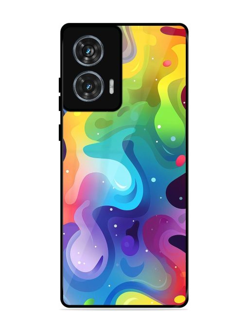 Rainbow River Glossy Soft Edge Case for Motorola Moto Edge 50 Fusion (5G)