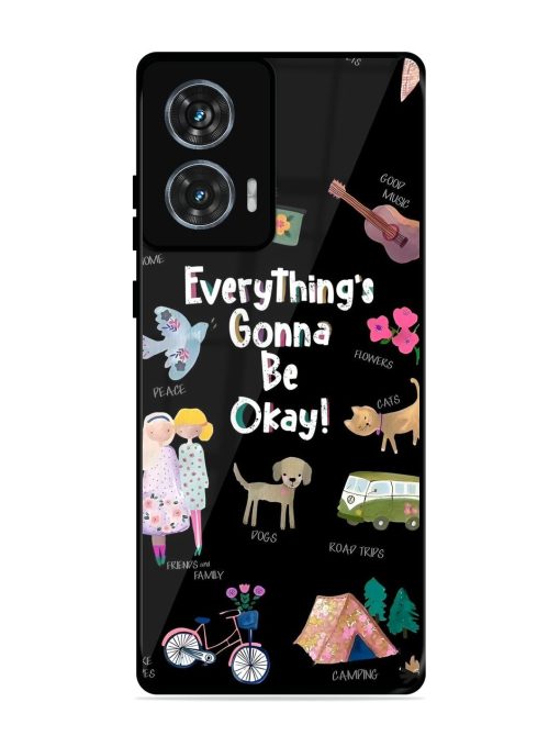 Everything'S Gonna Be Okay Glossy Soft Edge Case for Motorola Moto Edge 50 Fusion (5G) Chachhi