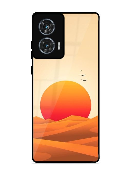 Desert Sunset Glossy Soft Edge Case for Motorola Moto Edge 50 Fusion (5G) Chachhi