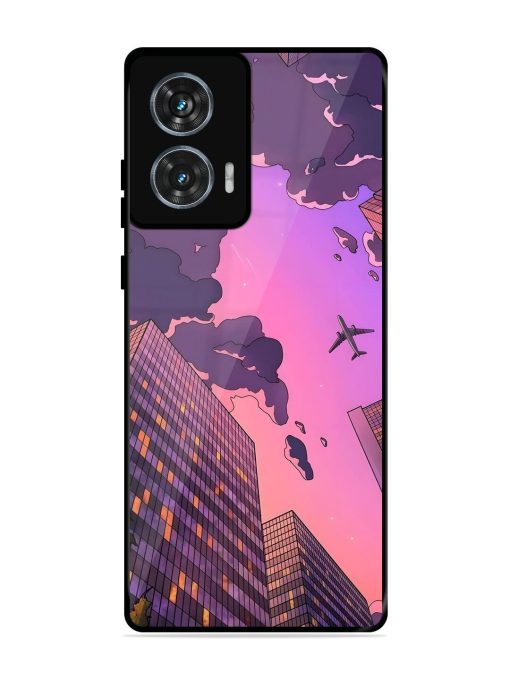 Urban Twilight Glossy Soft Edge Case for Motorola Moto Edge 50 Fusion (5G) Chachhi