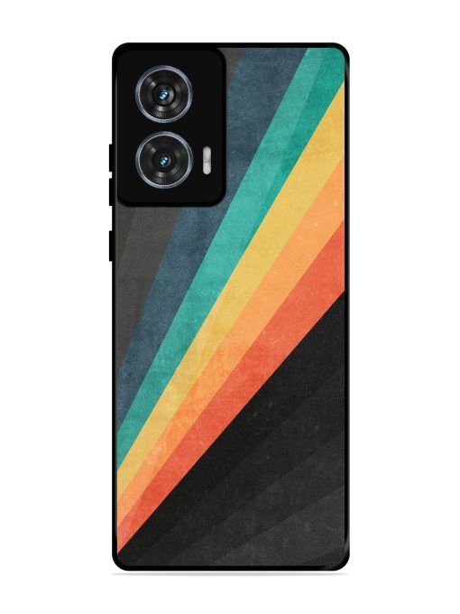 Retro Spectrum Glossy Soft Edge Case for Motorola Moto Edge 50 Fusion (5G) Chachhi