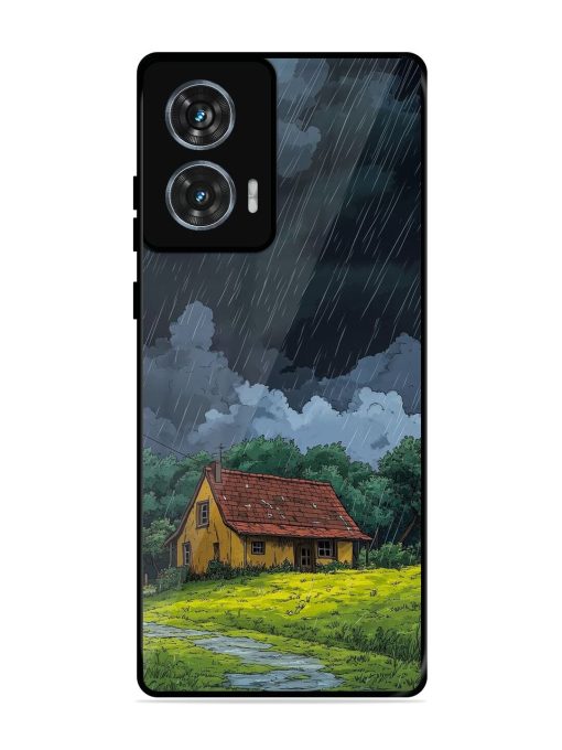 Rainy Day Retreat Glossy Soft Edge Case for Motorola Moto Edge 50 Fusion (5G) Chachhi