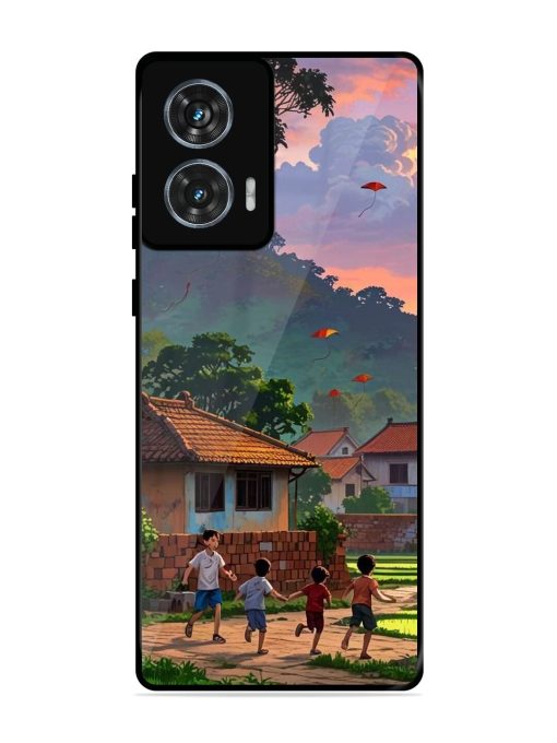 Sunset Play Glossy Soft Edge Case for Motorola Moto Edge 50 Fusion (5G) Chachhi