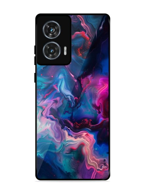 Cosmic Swirl Glossy Soft Edge Case for Motorola Moto Edge 50 Fusion (5G) Chachhi