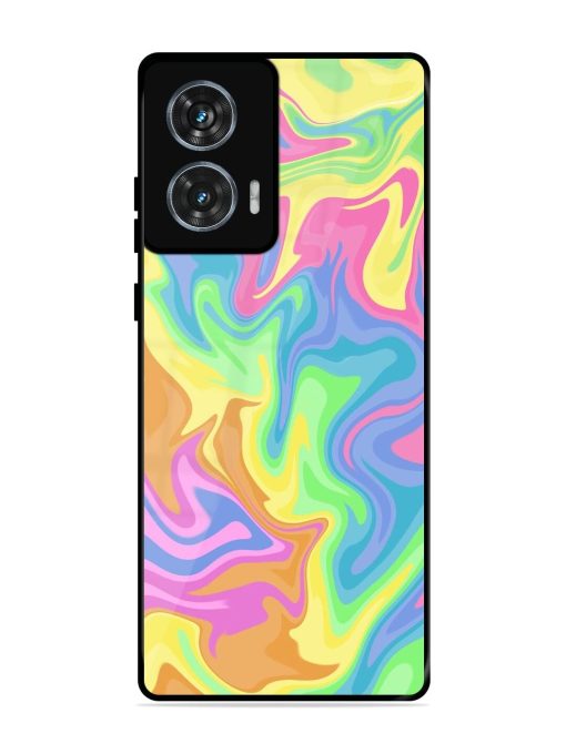 Whimsical Swirl Glossy Soft Edge Case for Motorola Moto Edge 50 Fusion (5G)