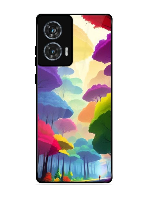 Rainbow Road Glossy Soft Edge Case for Motorola Moto Edge 50 Fusion (5G) Chachhi