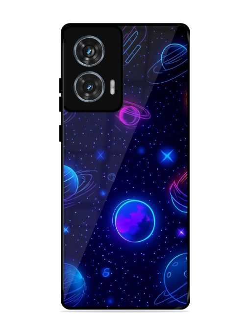 Neon Cosmos Glossy Soft Edge Case for Motorola Moto Edge 50 Fusion (5G) Chachhi