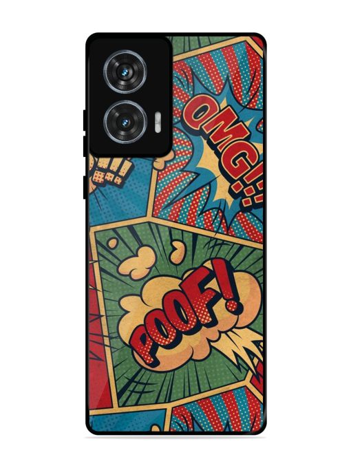 Comic Book Chaos Glossy Soft Edge Case for Motorola Moto Edge 50 Fusion (5G) Chachhi