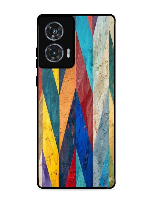 Abstract Tapestry Glossy Soft Edge Case for Motorola Moto Edge 50 Fusion (5G) Chachhi