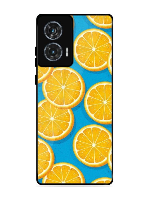 Citrus Symphony Glossy Soft Edge Case for Motorola Moto Edge 50 Fusion (5G) Chachhi