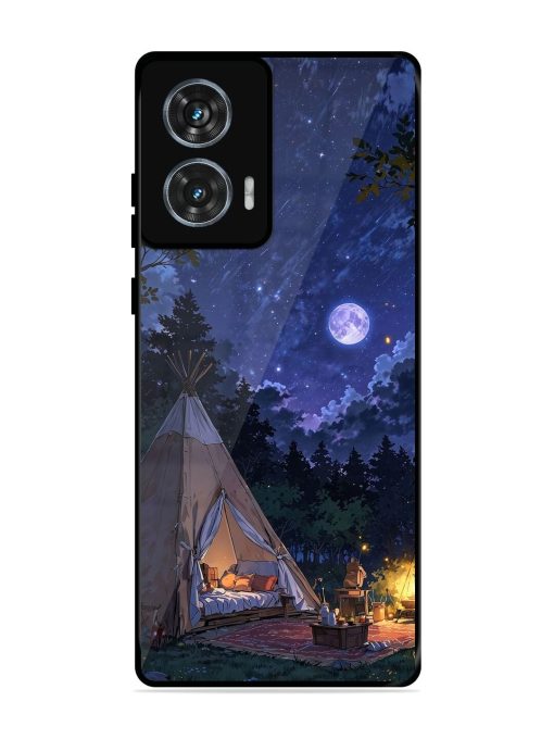 Moonlight Camping Glossy Soft Edge Case for Motorola Moto Edge 50 Fusion (5G) Chachhi