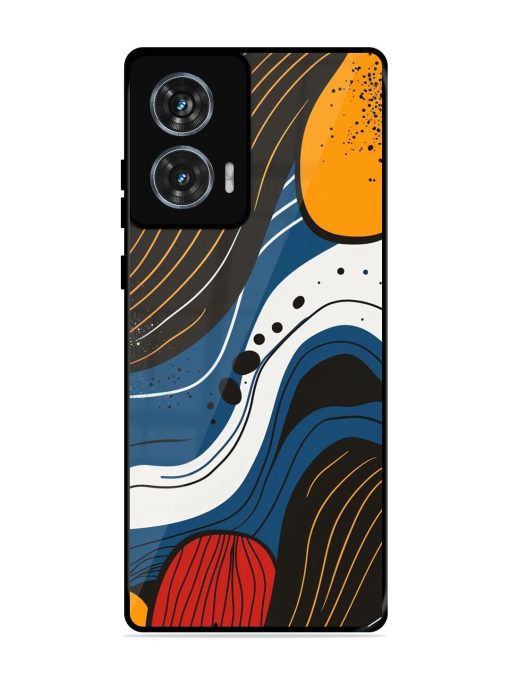 Abstract Expression Glossy Soft Edge Case for Motorola Moto Edge 50 Fusion (5G) Chachhi