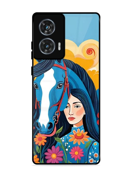 Equine Enchantment Glossy Soft Edge Case for Motorola Moto Edge 50 Fusion (5G) Chachhi