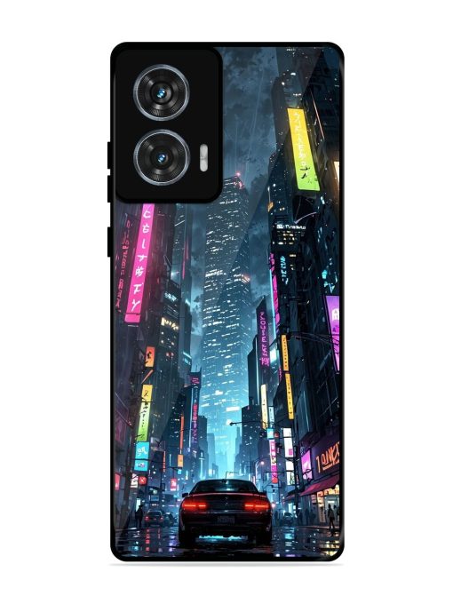 Neon Nightscape Glossy Soft Edge Case for Motorola Moto Edge 50 Fusion (5G)