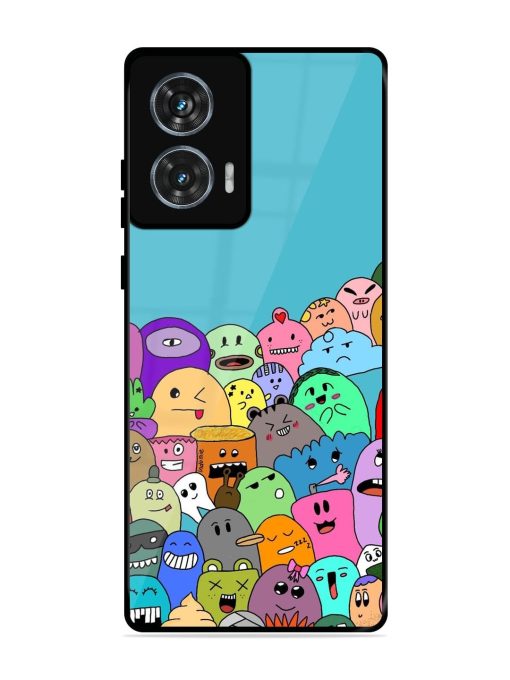 Monster Mash Glossy Soft Edge Case for Motorola Moto Edge 50 Fusion (5G) Chachhi