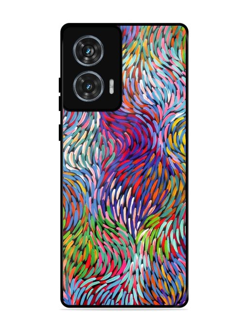 Vibrant Waves Glossy Soft Edge Case for Motorola Moto Edge 50 Fusion (5G) Chachhi