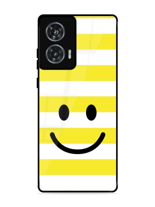 Smiling Stripes Glossy Soft Edge Case for Motorola Moto Edge 50 Fusion (5G) Chachhi