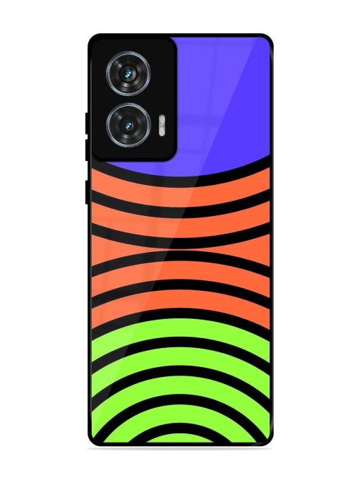 Psychedelic Stripe Symphony Glossy Soft Edge Case for Motorola Moto Edge 50 Fusion (5G) Chachhi