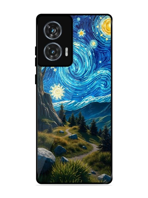 Starry Night In The Shire Glossy Soft Edge Case for Motorola Moto Edge 50 Fusion (5G) Chachhi