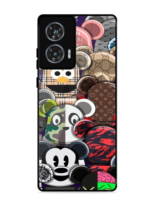 Streetwear Bearbrick Extravaganza Glossy Soft Edge Case for Motorola Moto Edge 50 Fusion (5G) Chachhi