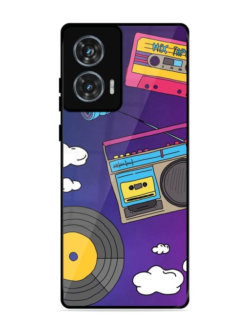 Retro Vibes Glossy Soft Edge Case for Motorola Moto Edge 50 Fusion (5G) Chachhi