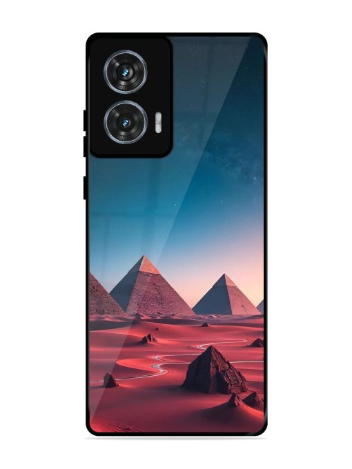 Ancient Wonders Sky Glossy Soft Edge Case for Motorola Moto Edge 50 Fusion (5G) Chachhi