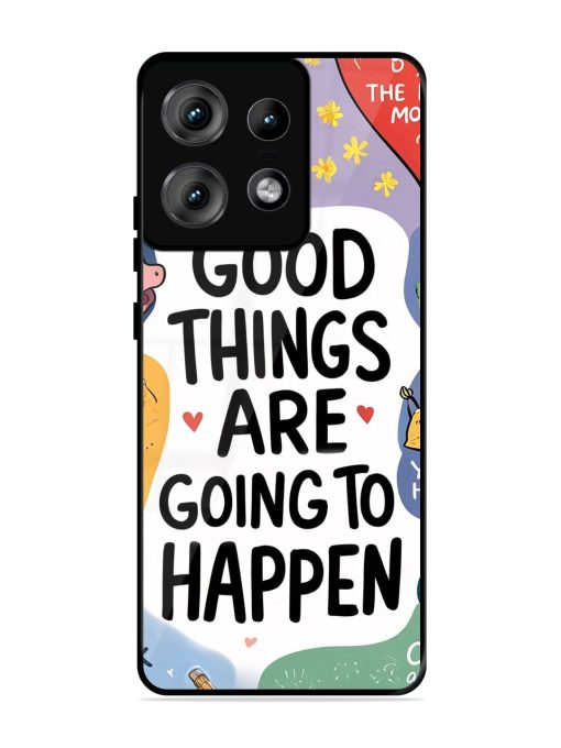 Uplifting Scribbles Glossy Soft Edge Case for Motorola Moto Edge 50 Pro (5G) Chachhi