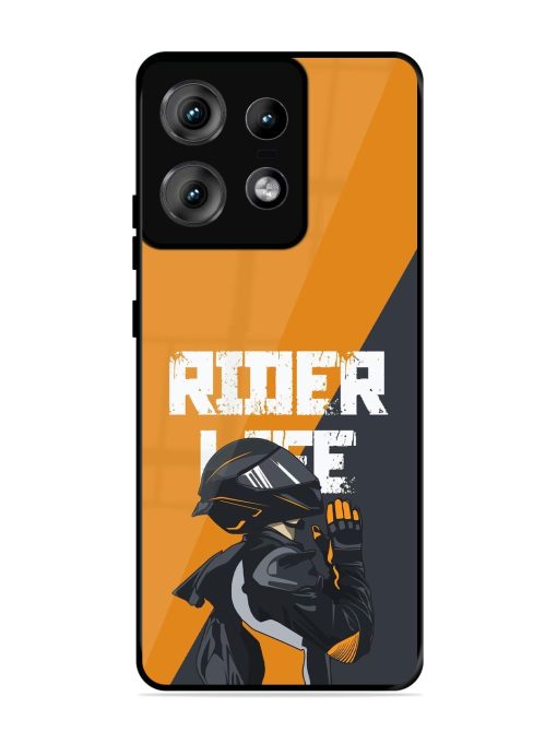 Ride Never Ends Glossy Soft Edge Case for Motorola Moto Edge 50 Pro (5G) Chachhi