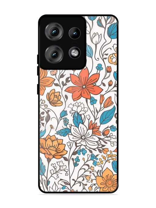 Floral Symphony Glossy Soft Edge Case for Motorola Moto Edge 50 Pro (5G) Chachhi