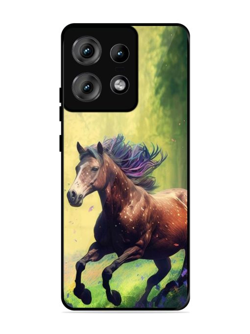 Enchanted Gallop Glossy Soft Edge Case for Motorola Moto Edge 50 Pro (5G) Chachhi