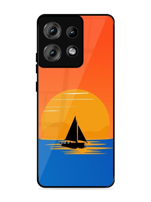 Sunset Sail Glossy Soft Edge Case for Motorola Moto Edge 50 Pro (5G) Chachhi