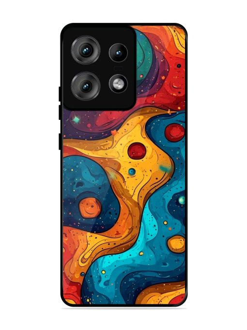 Cosmic Swirl Glossy Soft Edge Case for Motorola Moto Edge 50 Pro (5G) Chachhi