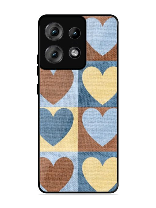 Hearts On Canvas Glossy Soft Edge Case for Motorola Moto Edge 50 Pro (5G)