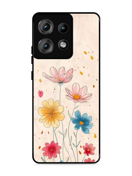 Delicate Bloom Glossy Soft Edge Case for Motorola Moto Edge 50 Pro (5G) Chachhi