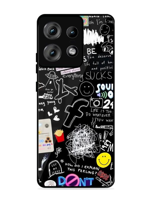 Doodle Diary Glossy Soft Edge Case for Motorola Moto Edge 50 Pro (5G) Chachhi