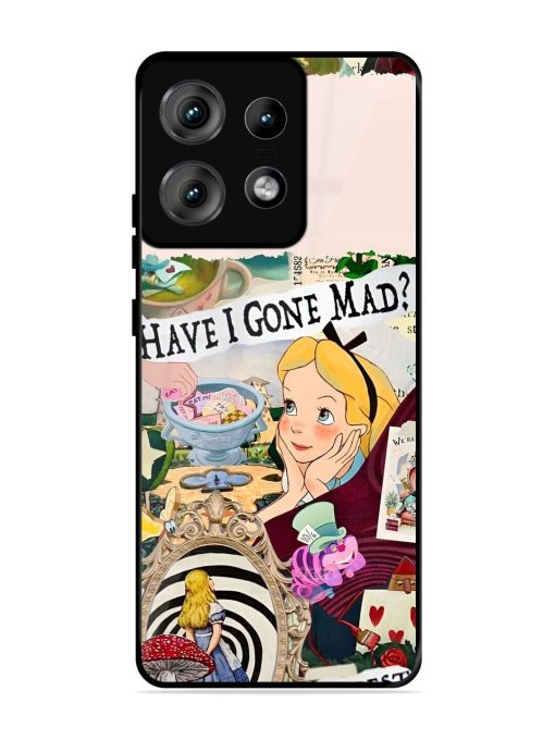 Mad Hatter'S Collage Glossy Soft Edge Case for Motorola Moto Edge 50 Pro (5G) Chachhi