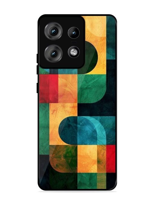 Geometric Harmony Glossy Soft Edge Case for Motorola Moto Edge 50 Pro (5G) Chachhi