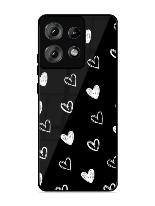 Scattered Hearts Glossy Soft Edge Case for Motorola Moto Edge 50 Pro (5G) Chachhi