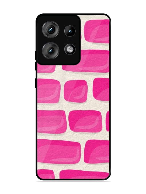 Pink Brick Wall Glossy Soft Edge Case for Motorola Moto Edge 50 Pro (5G) Chachhi